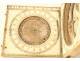 Universal sundial lunar diptych Jacques Sénécal Dieppe 17th century