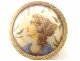 3 boutons miniatures déesses Athéna Aphrodite Artémis Art Nouveau XIXème