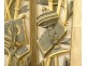 Morceaux boiserie décoration retable bois peint doré calice ostensoir 18è