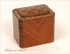 Piggy bank rosewood marquetry 19th NAPIII