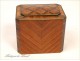 Piggy bank rosewood marquetry 19th NAPIII