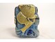 Compression sculpture paperweight Jean-Claude Novaro glass gold leaf