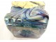 Compression sculpture paperweight Jean-Claude Novaro glass gold leaf