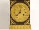 Gilded bronze terminal clock with palmette flower cup, 19th century Restoration