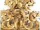 Provencal mirror carved gilded wood cherub musician violin mirror 18th century