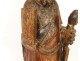 Statue polychrome wood sculpture Saint-Paul of Tarsus sword book XVIII