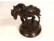 Bronze sculpture Emmanuel Fremiet Animal Towing Horses 19th century