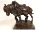 Bronze sculpture Emmanuel Fremiet Animal Towing Horses 19th century