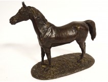 Bronze sculpture equestrian statue animal horse 19th century