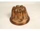 Old cake mold signed in copper kitchen copper antique French 19th century