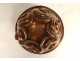 Old cake mold signed in copper kitchen copper antique French 19th century