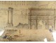 Watercolor drawing ink Roman Forum Capitol Arc Triomphe Rome 18th century frame