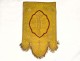 Procession banner embroidery gold thread IHS flowers cross 19th century