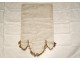 Procession banner embroidery gold thread IHS flowers cross 19th century