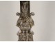 Large altar cross Christ crucifix gilded silver bronze cherubs 19th century