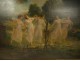 Large HST François Lafon dance Nymphs Muses allegory Spring 19th century