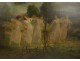 Large HST François Lafon dance Nymphs Muses allegory Spring 19th century