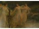 Large HST François Lafon dance Nymphs Muses allegory Spring 19th century