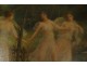 Large HST François Lafon dance Nymphs Muses allegory Spring 19th century