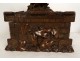 Carved wood cigar humidor box Black Forest bird 19th century