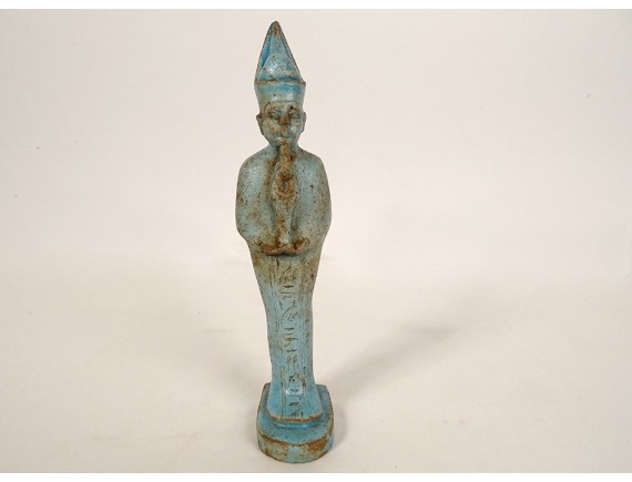 Egyptian funerary statuette goddess Bastet standing cat Egypt amulet