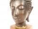 Bronze sculpture Buddha head Thailand Buddhist statue XVIIth XVIIIth