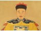 Pair of paintings China portraits couple ancestors mandarin dignitary 19th century