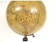 Globe terrestrial sphere world map Barbot geographer Ikelmer Paris wood 19th century