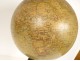 Globe terrestrial sphere world map Barbot geographer Ikelmer Paris wood 19th century