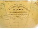 Globe terrestrial sphere world map Barbot geographer Ikelmer Paris wood 19th century