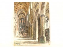 HSC Robert Leparmentier interior Basilica ND Bon Secours Guingamp 20th century
