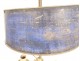 Louis XVI bouillotte lamp 3 bronze lights painted sheet metal lampshade 18th century