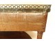 Louis XVI half-moon console mahogany white marble gilded brass 18th century