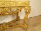 Louis XIV console carved gilded wood garlands flowers shells 18th century