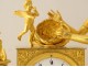 Pendulum Empire gilt bronze Birth Love vestal Athenian cherub XIXth