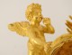 Pendulum Empire gilt bronze Birth Love vestal Athenian cherub XIXth