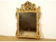 Regency mirror carved gilt wood pediment flowers shell ice eighteenth