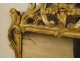 Regency mirror carved gilt wood pediment flowers shell ice eighteenth