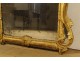 Regency mirror carved gilt wood pediment flowers shell ice eighteenth