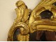 Regency mirror carved gilt wood pediment flowers shell ice eighteenth