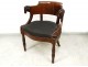 Jacob mahogany desk chair carved heads rams I Empire nineteenth