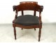 Jacob mahogany desk chair carved heads rams I Empire nineteenth