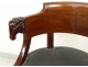 Jacob mahogany desk chair carved heads rams I Empire nineteenth