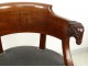 Jacob mahogany desk chair carved heads rams I Empire nineteenth