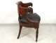 Jacob mahogany desk chair carved heads rams I Empire nineteenth