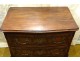 Provençal walnut chest of drawers carved shells flowers gilded bronze 18th century