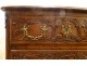 Provençal walnut chest of drawers carved shells flowers gilded bronze 18th century