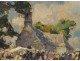 HST painting Emile Simon Pardon Feast church chapel Brittany Breton XXth