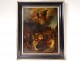 Oil Copper painting Assumption Virgin Flemish school apostles 17th century