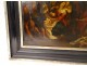 Oil Copper painting Assumption Virgin Flemish school apostles 17th century